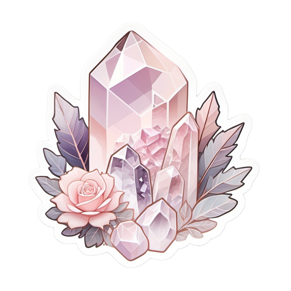 Soothing Quartz Mind Therapy Sticker