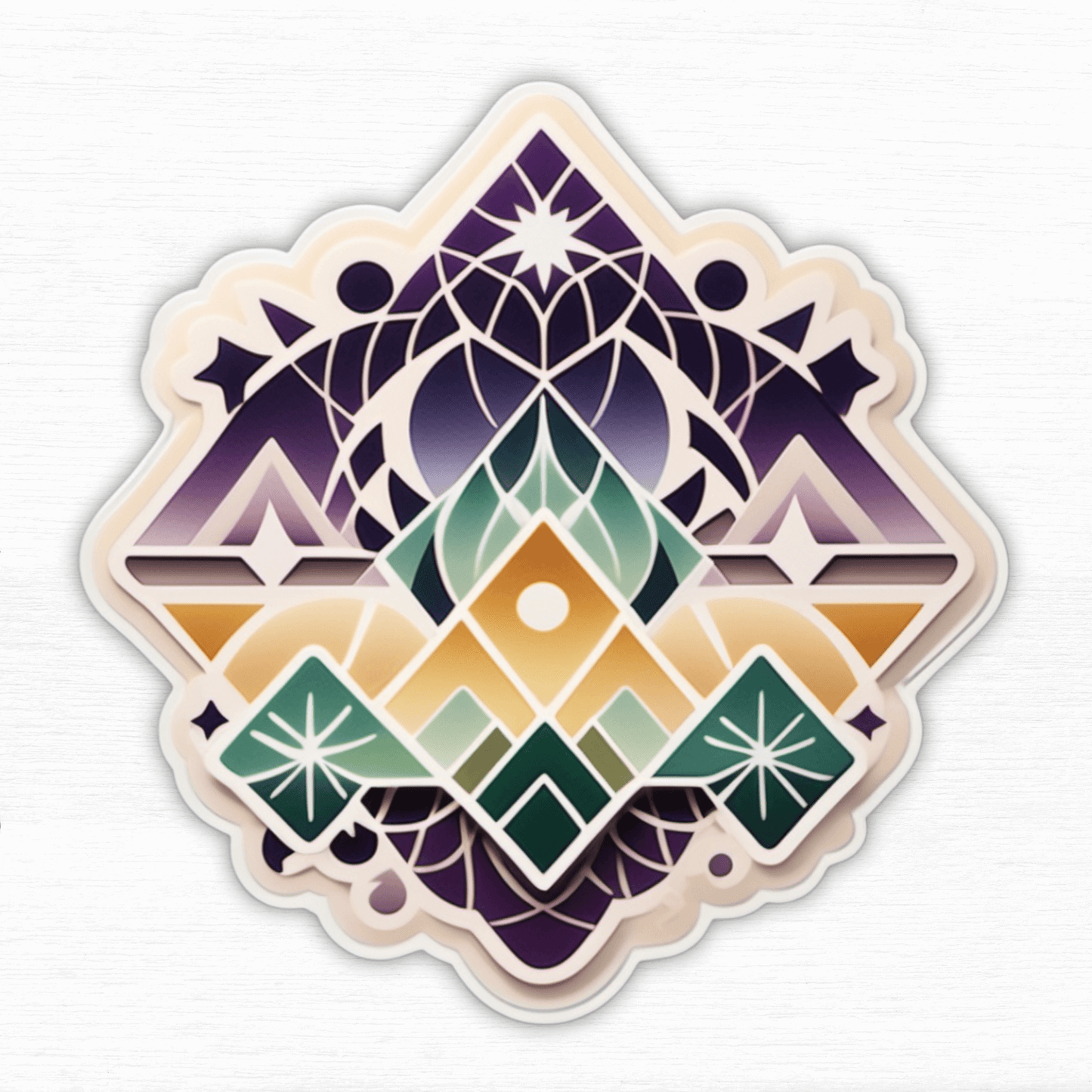 Mystic Festival Picnic Geometric Vinyl Sticker