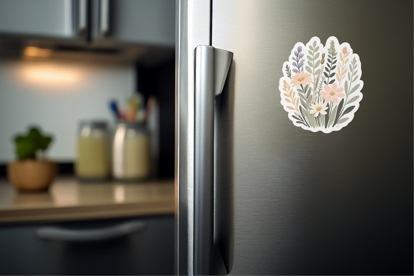 Botanical Meadow Bloom Vinyl Sticker