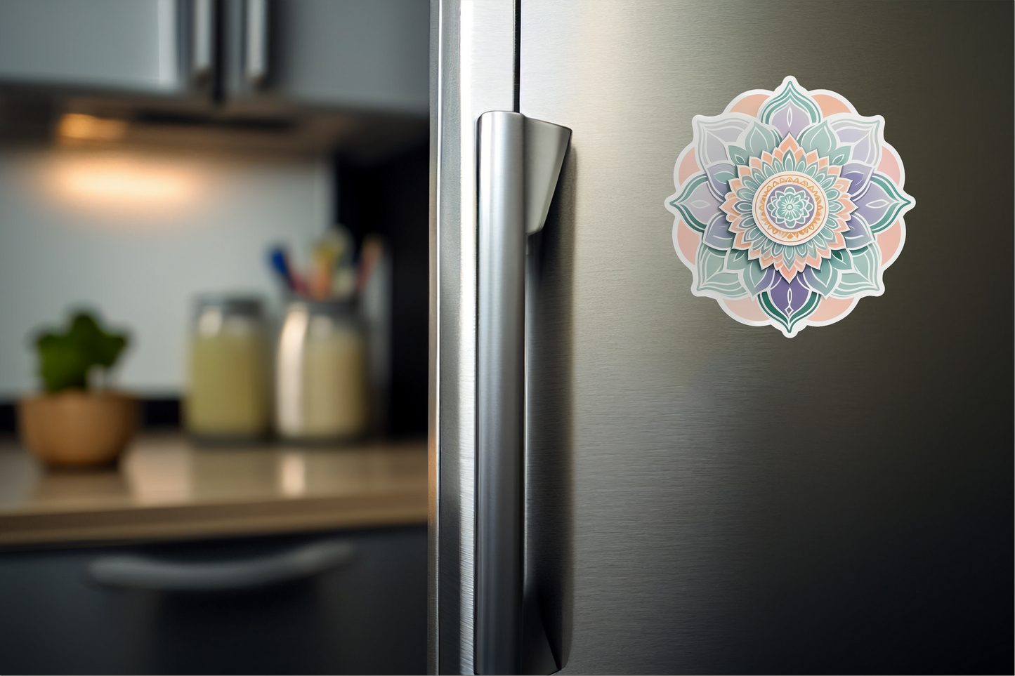 Slow Down Spiral: Mindfulness Mandala Vinyl Sticker