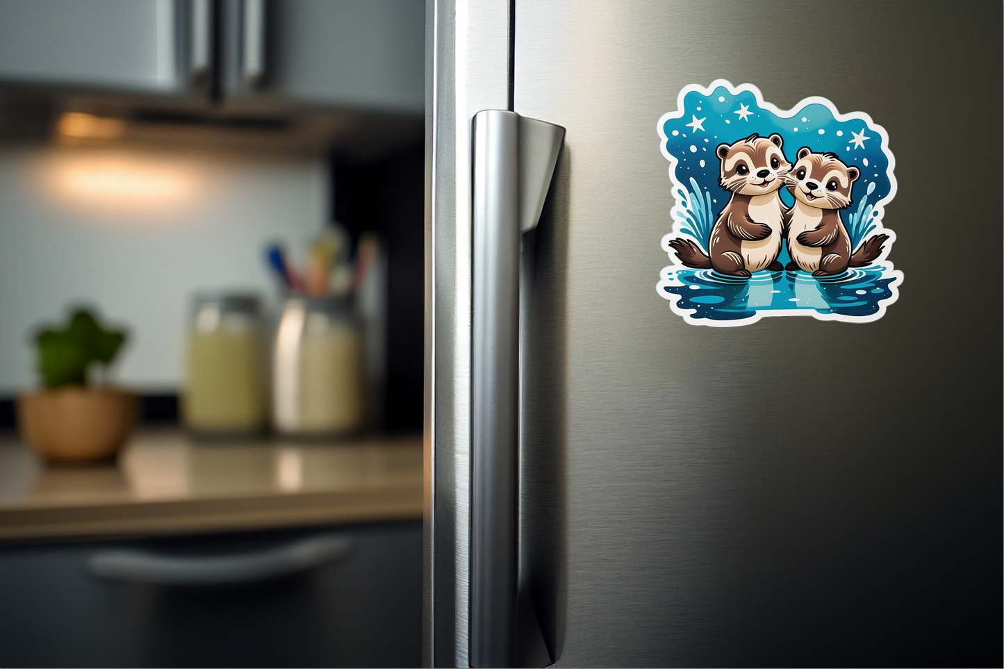 Smiling Otters Vinyl Sticker – Cuteness Overload 2