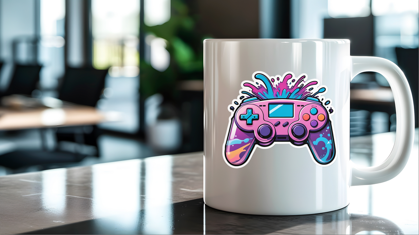 Game Time Energy Anime Controller Sticker