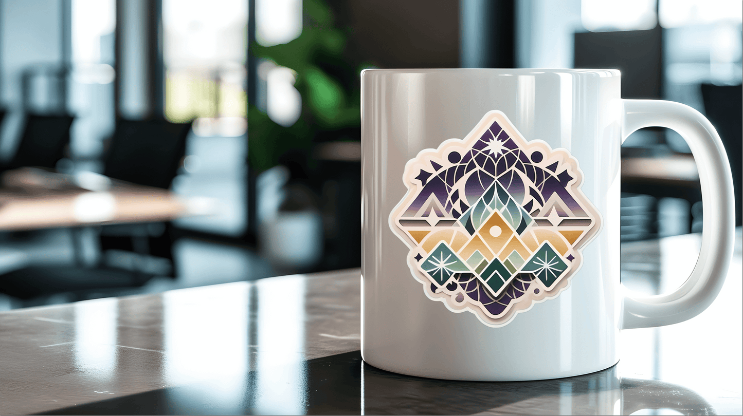 Mystic Festival Picnic Geometric Vinyl Sticker