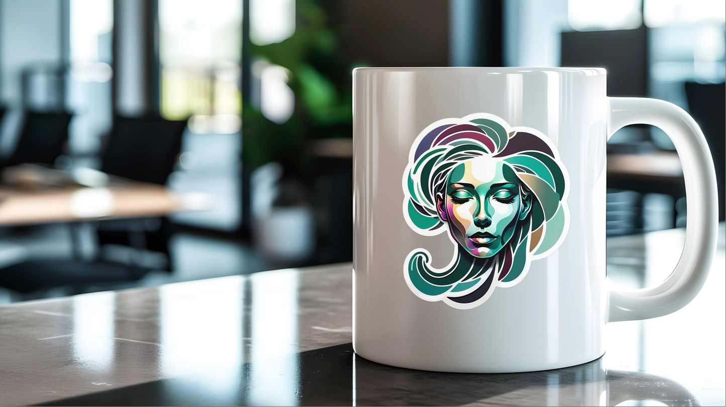 Ink Shift Abstract Face