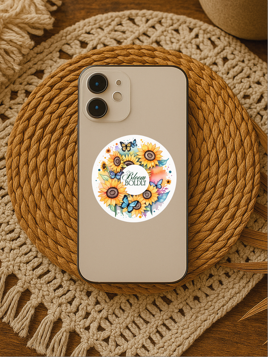 Blooming Brilliance Motivational Sticker