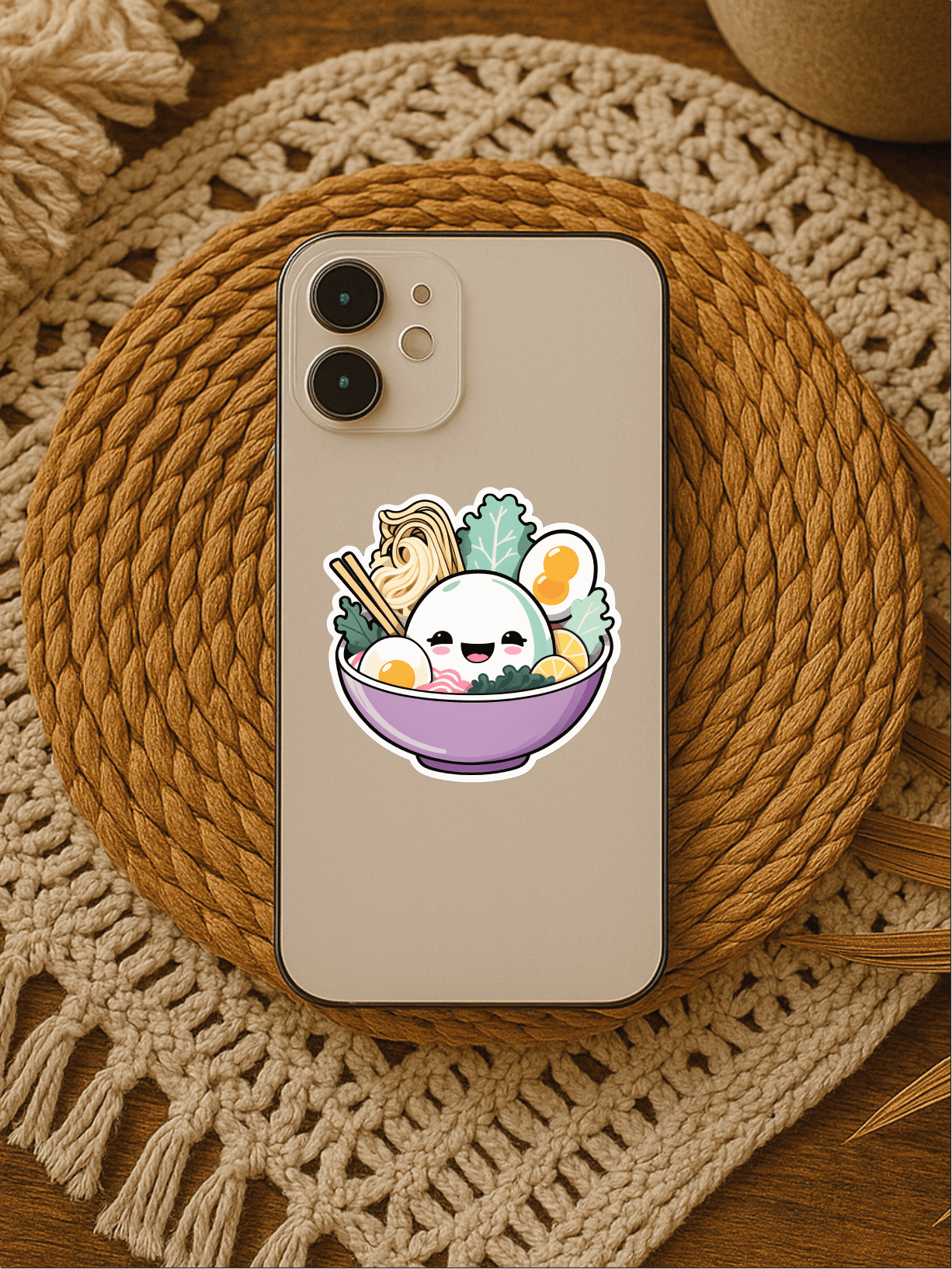 Pastel Ramen Vibes - Viral Noodle Bowl Vinyl Sticker