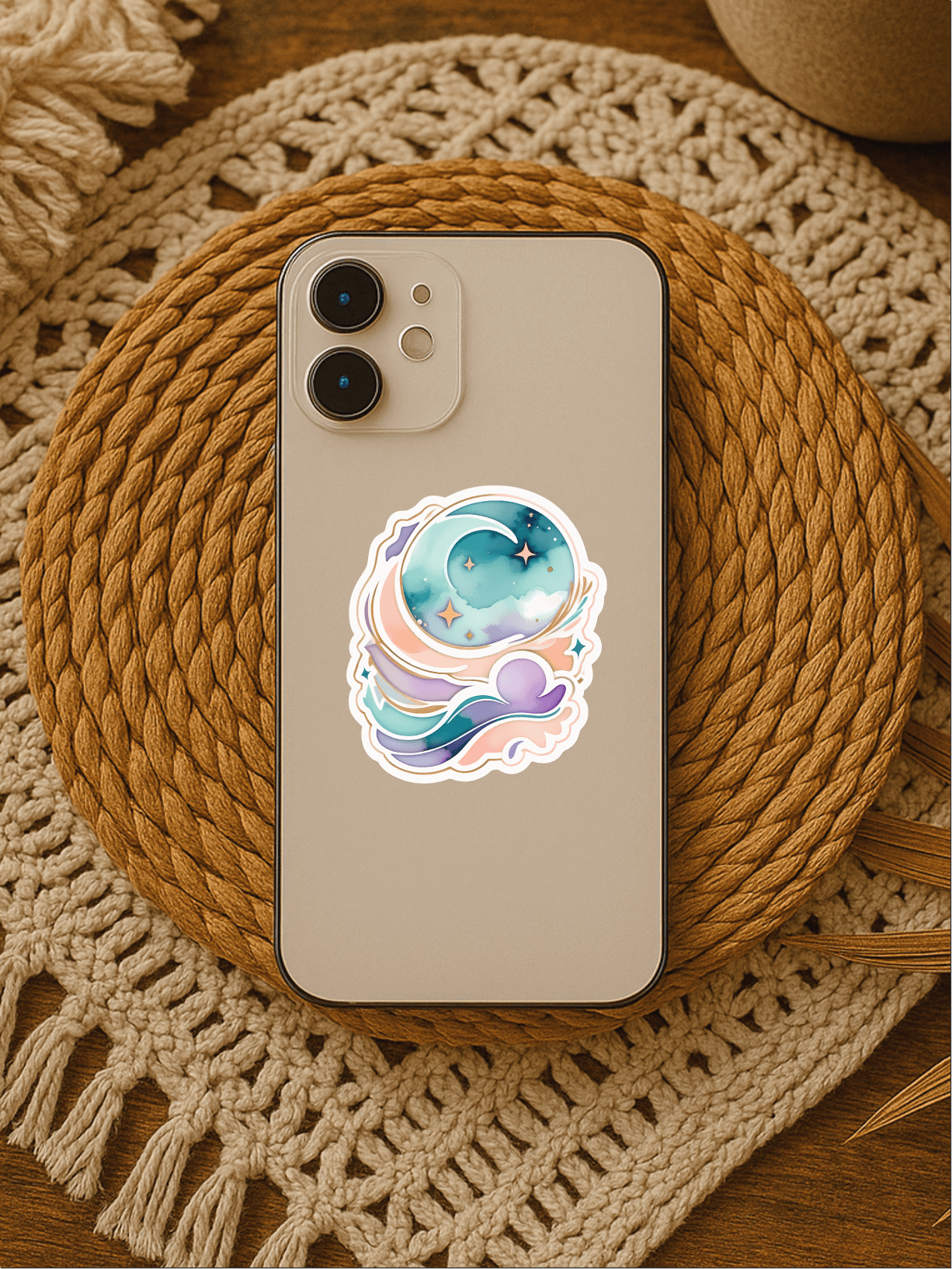 Mystic Watercolor Aura Abstract Sticker