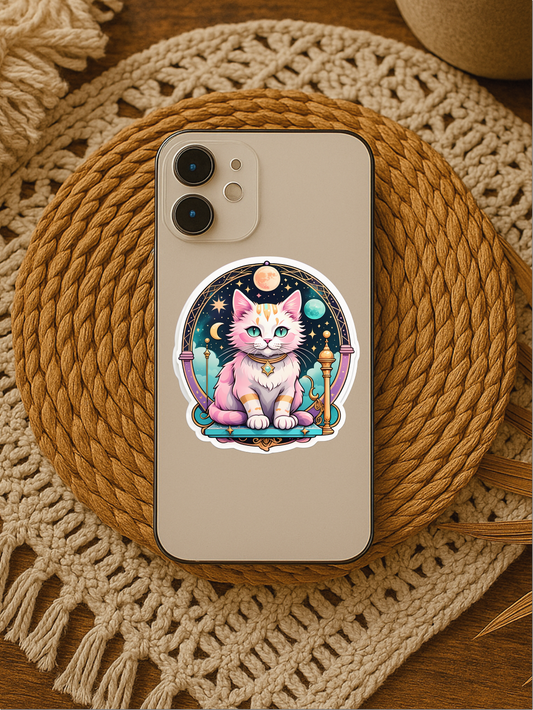Nova Dreams Tarot Cat - Artistique Vinyl Sticker