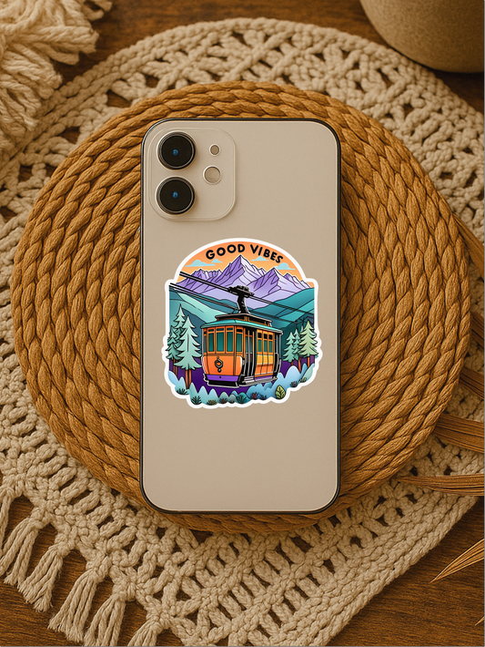 Good Vibes Gondola – Adventure Mountain Decal