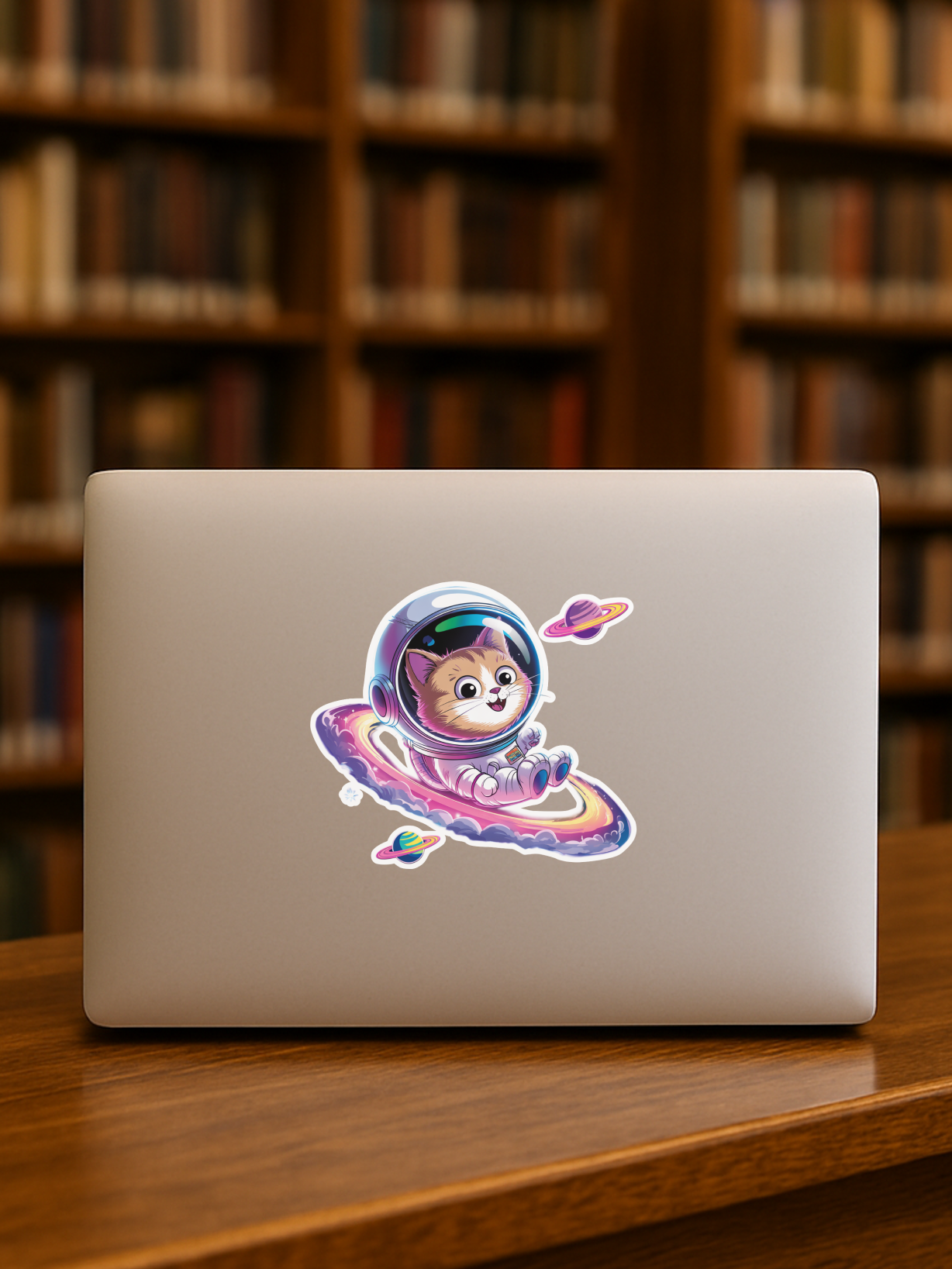 Cosmic Cat Explorer Vinyl Sticker