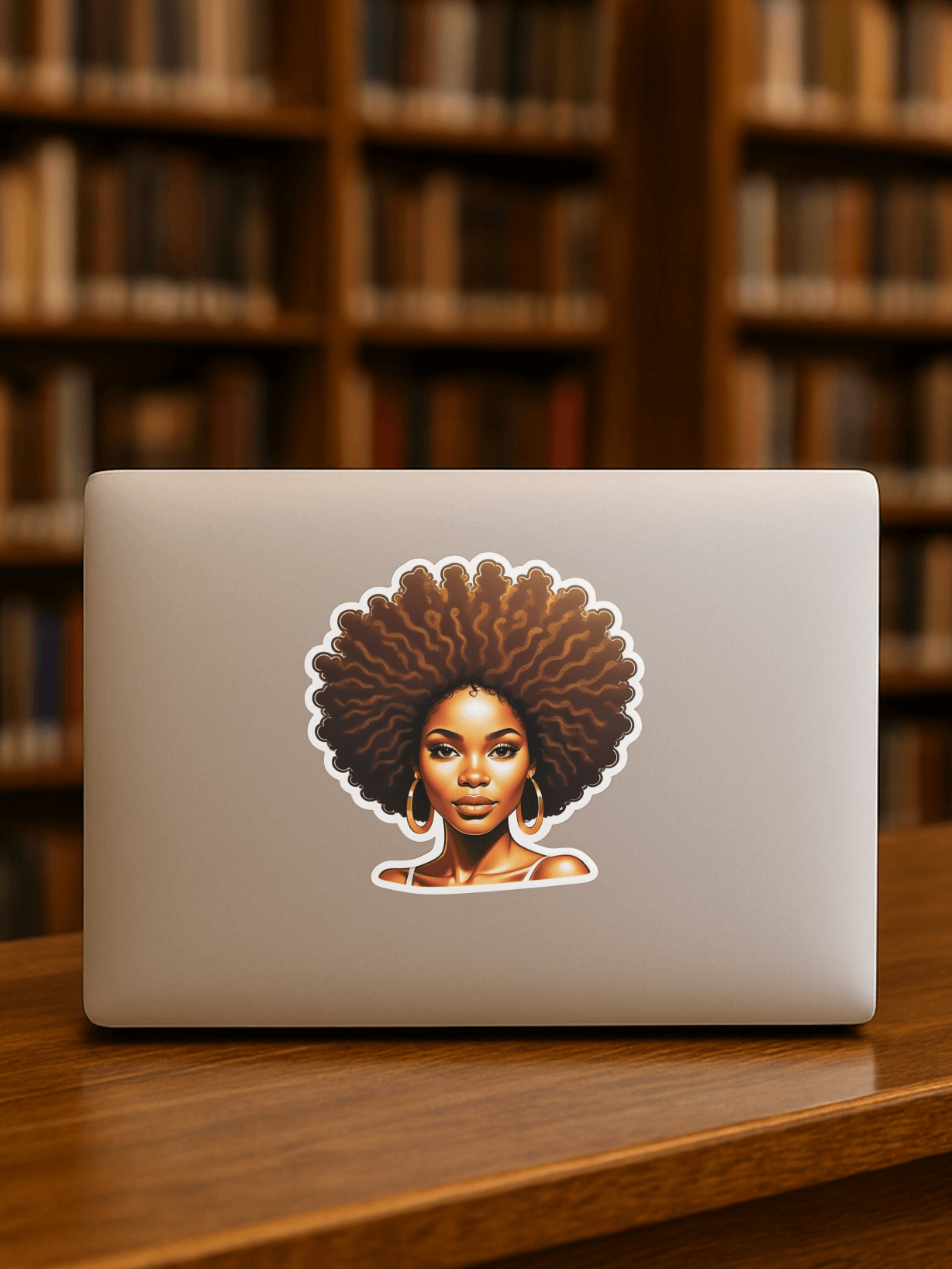 Melanin Magic Afro Queen Sticker