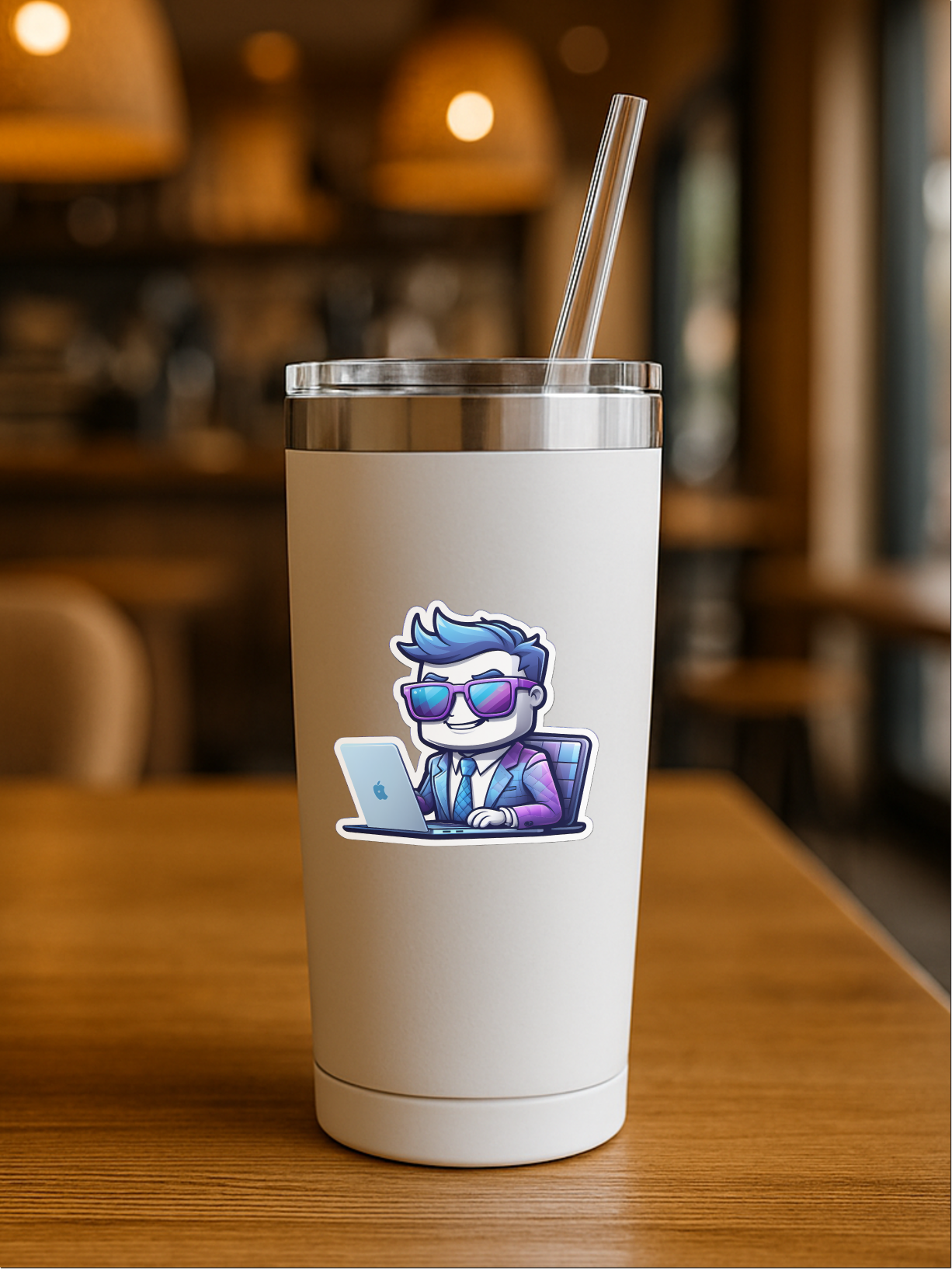 Byte Boss: Tech Motivator Sticker