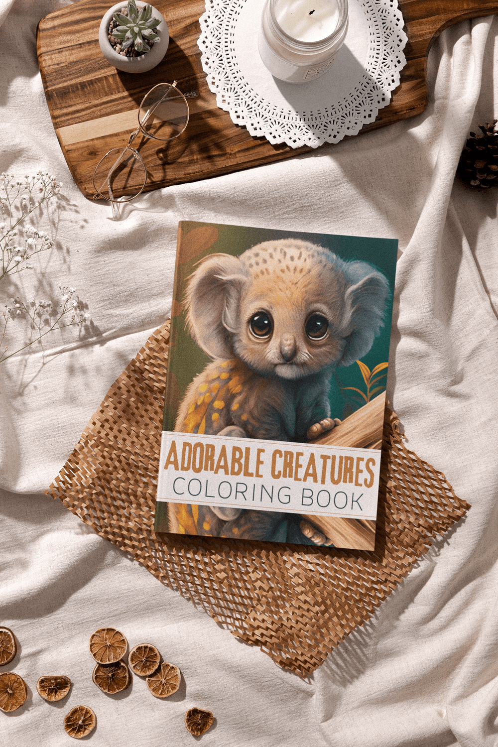 Adorable Animals Coloring Book - Harris Creative Designs