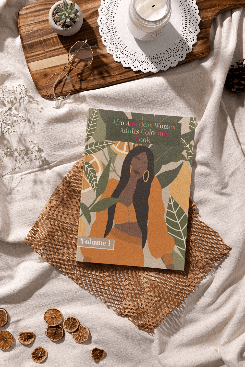 Afro - American Women Adults Coloring Book - Harris Creative Designs