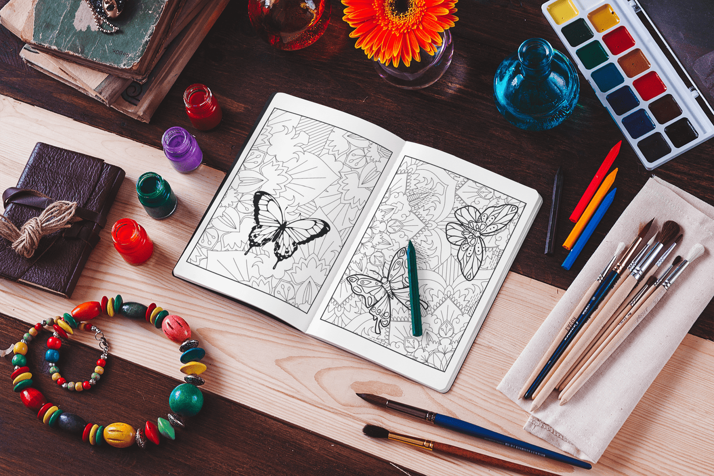 Butterfly Coloring Book - Harris Creative Designs