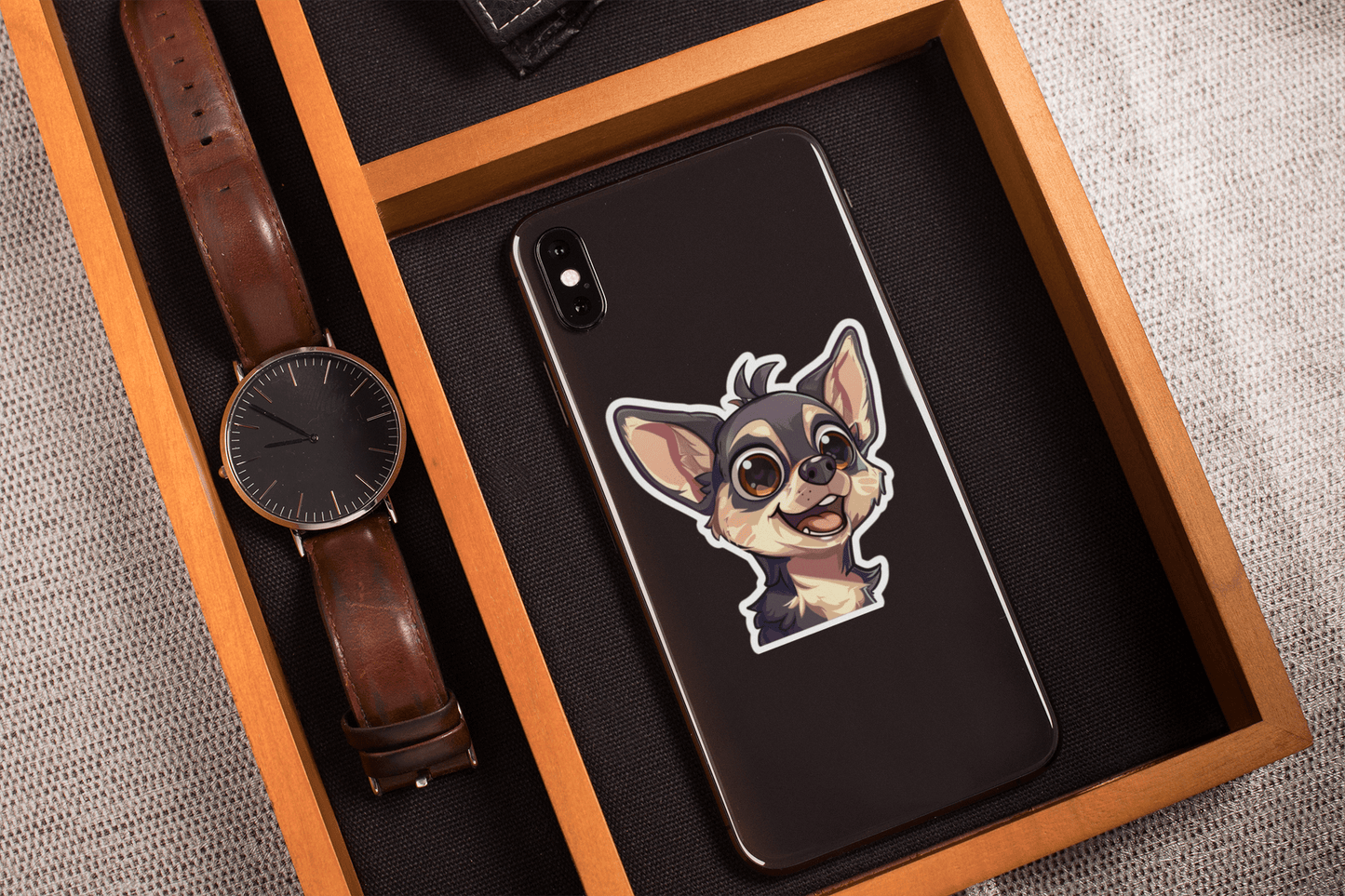 Charming Chihuahua Sticker - Harris Creative Designs