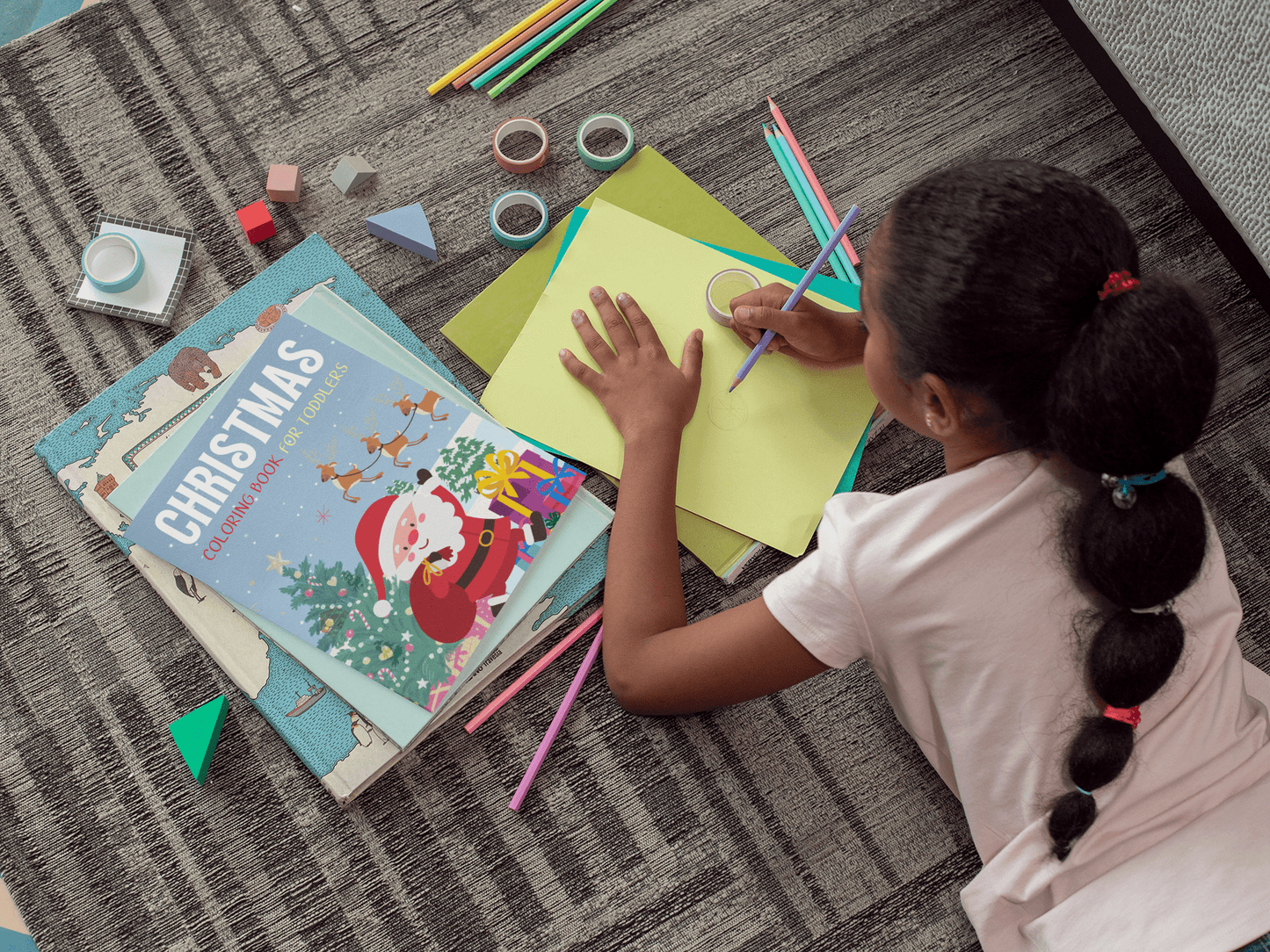Christmas Coloring Book For Kids - Harris Creative Designs