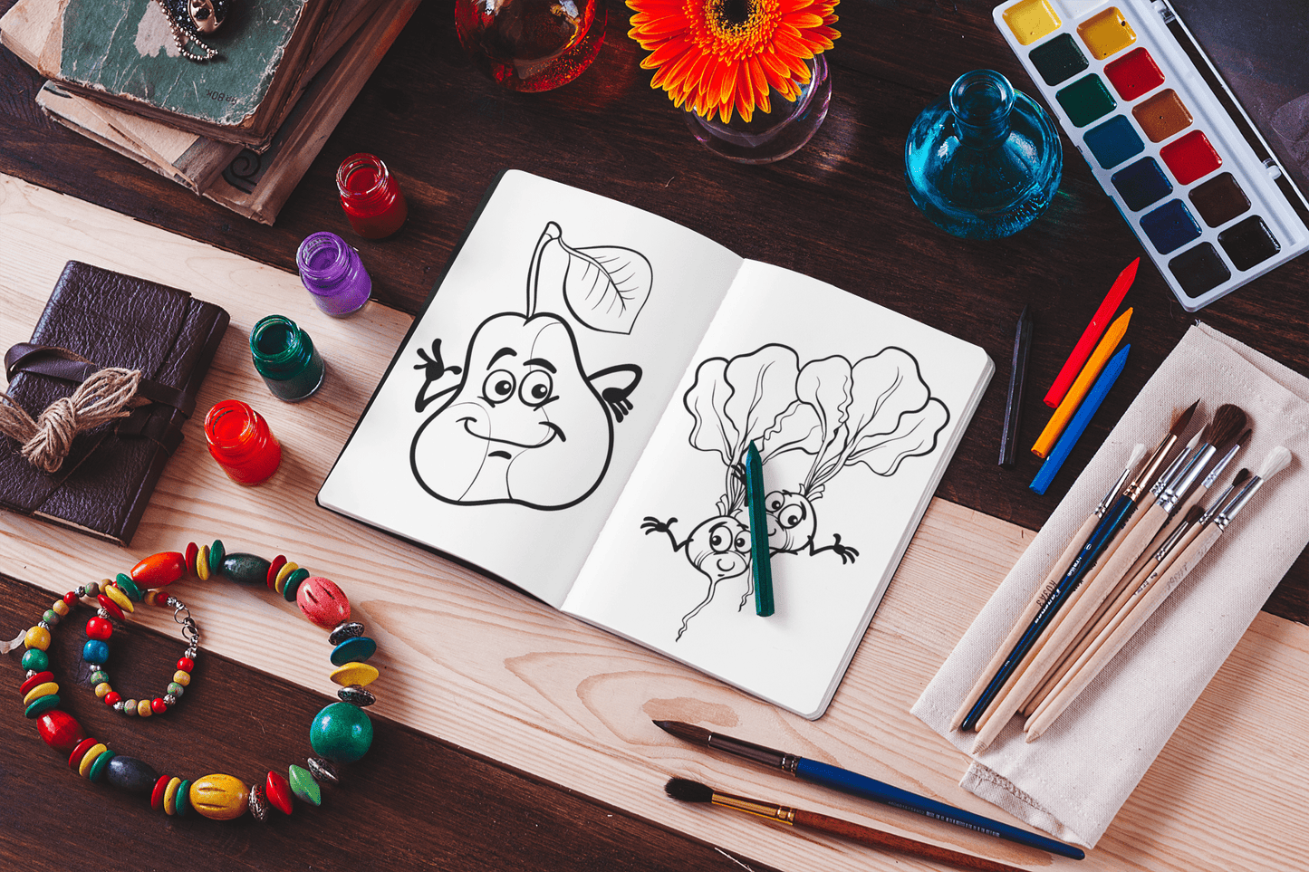 Cute Fruits & Vegetables - Harris Creative Designs