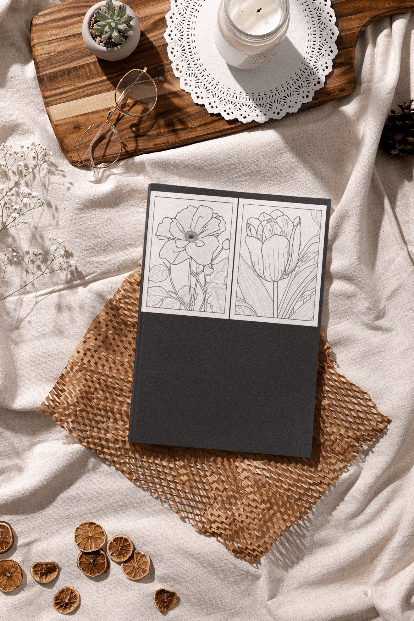 Fun & Easy Flowers Coloring Book - Harris Creative Designs