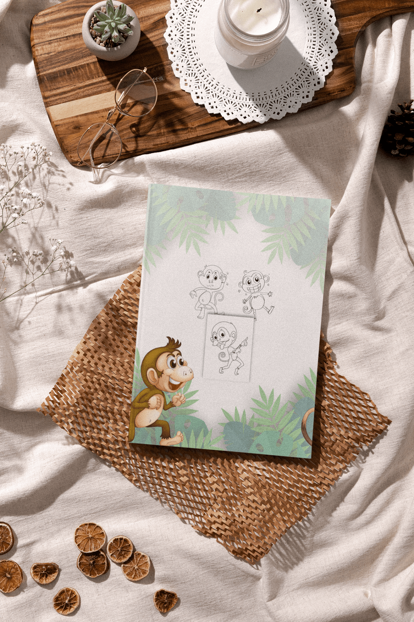 Funny Monkeys Coloring Book for Kids & Toddlers - Harris Creative Designs