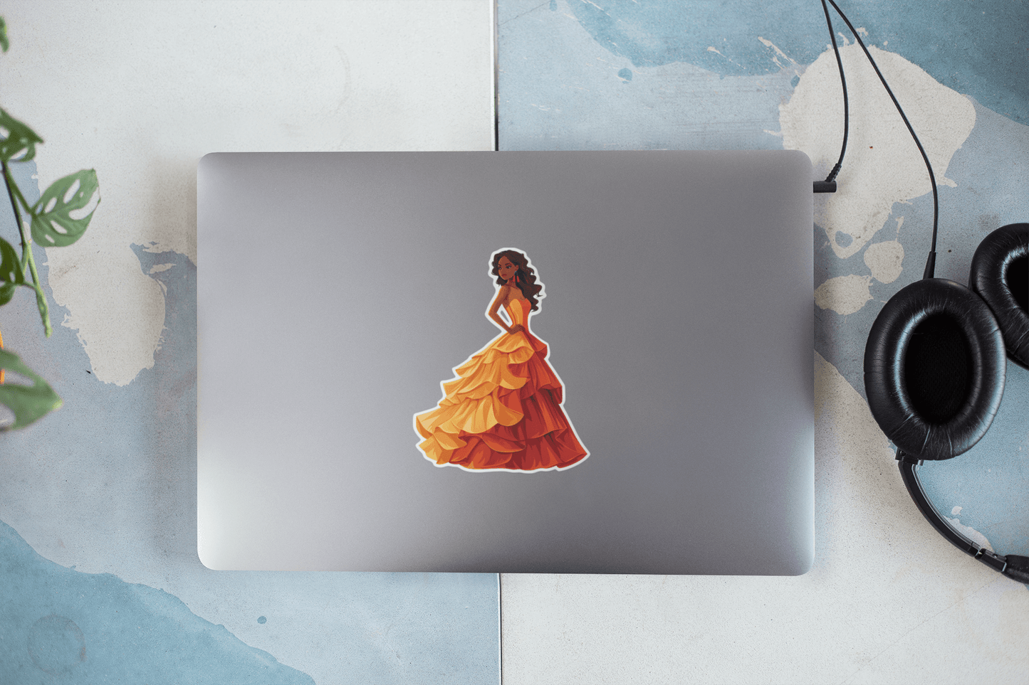 Golden Flame Beauty Stickers