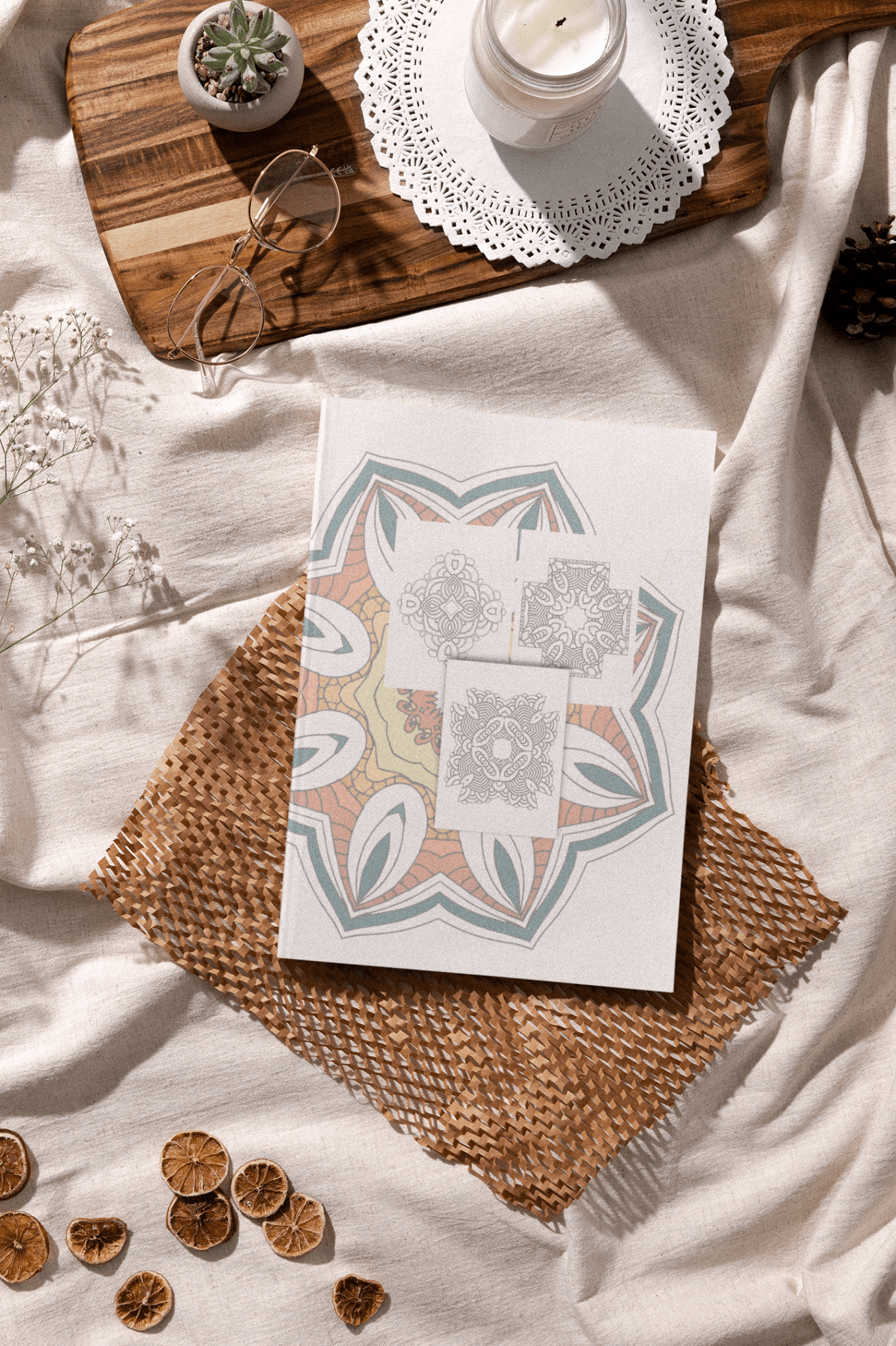 Mandala Symbols Coloring Book for Adults - Harris Creative Designs