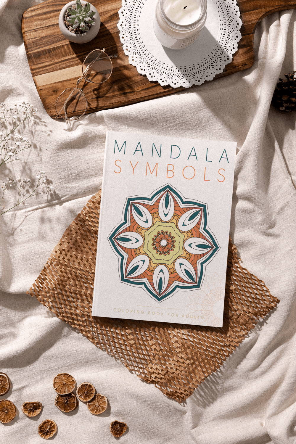 Mandala Symbols Coloring Book for Adults - Harris Creative Designs