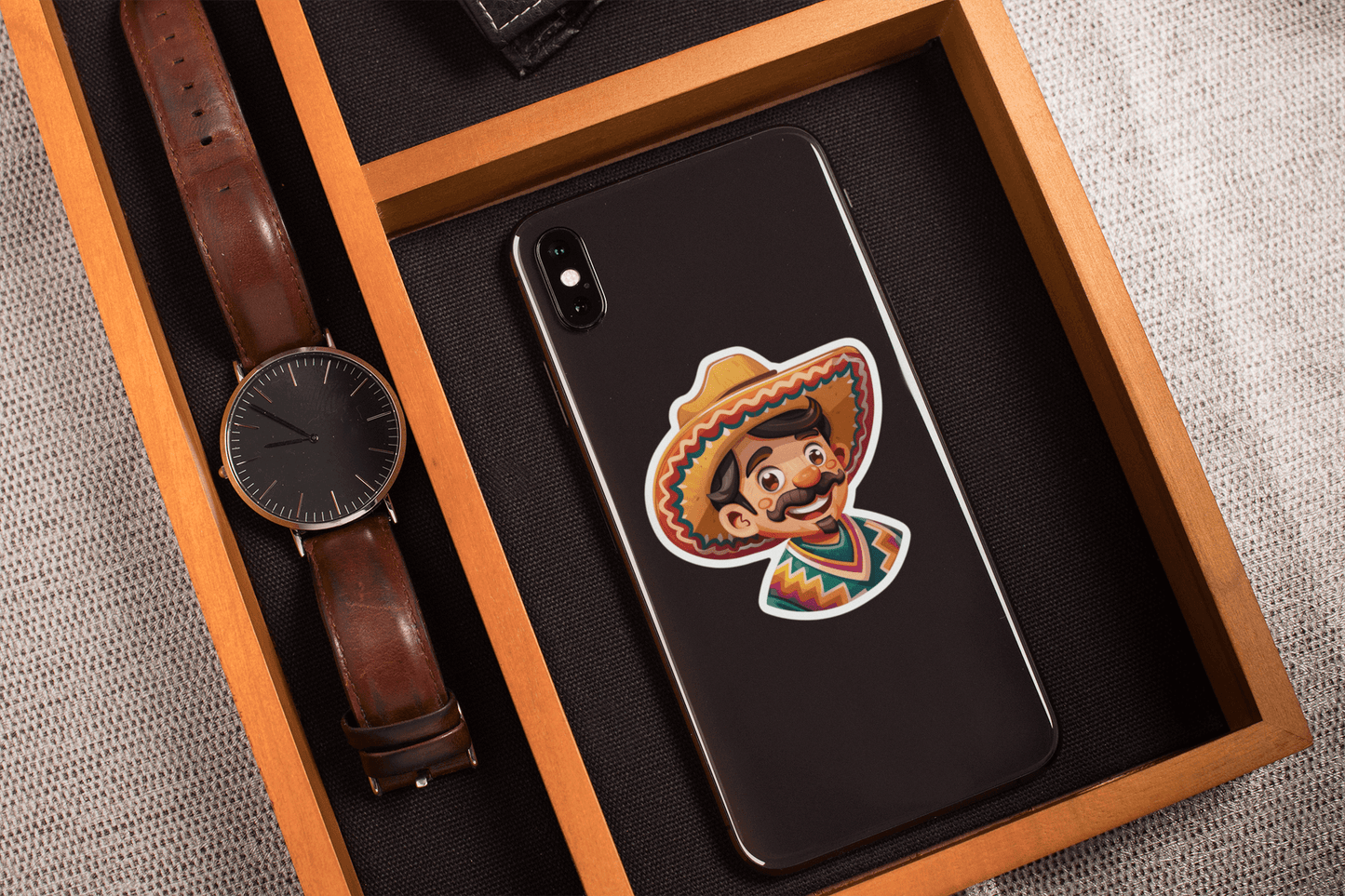Mister Cinco Celebration Sticker - Harris Creative Designs
