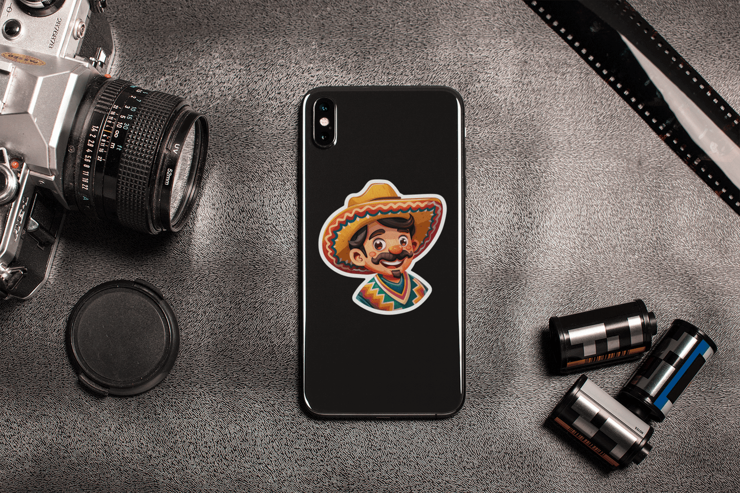 Mister Cinco Celebration Sticker - Harris Creative Designs