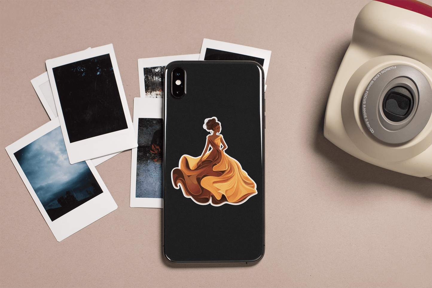 Golden Flame Beauty Stickers