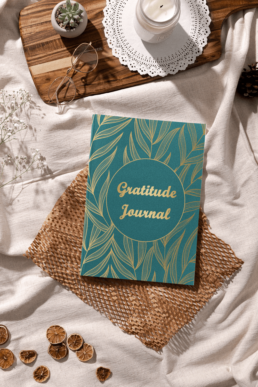 Multi - Colored Floral Gratitude Journal - Harris Creative Designs