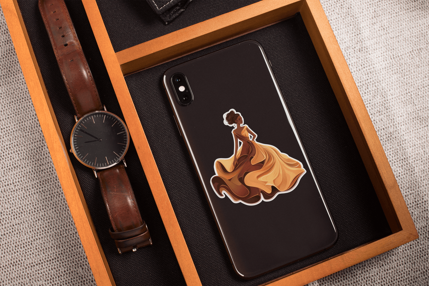 Golden Flame Beauty Stickers