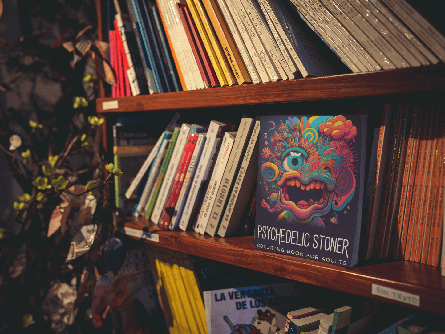 Psychedelic Stoner Coloring Book for Adults - Harris Creative Designs