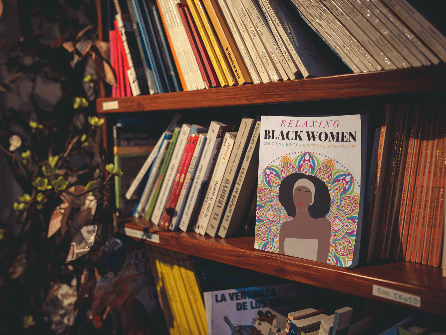 Relaxing Black Women Coloring Book - Harris Creative Designs