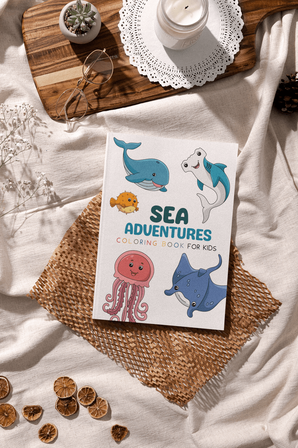 Sea Adventures Coloring Book for Kids - Harris Creative Designs