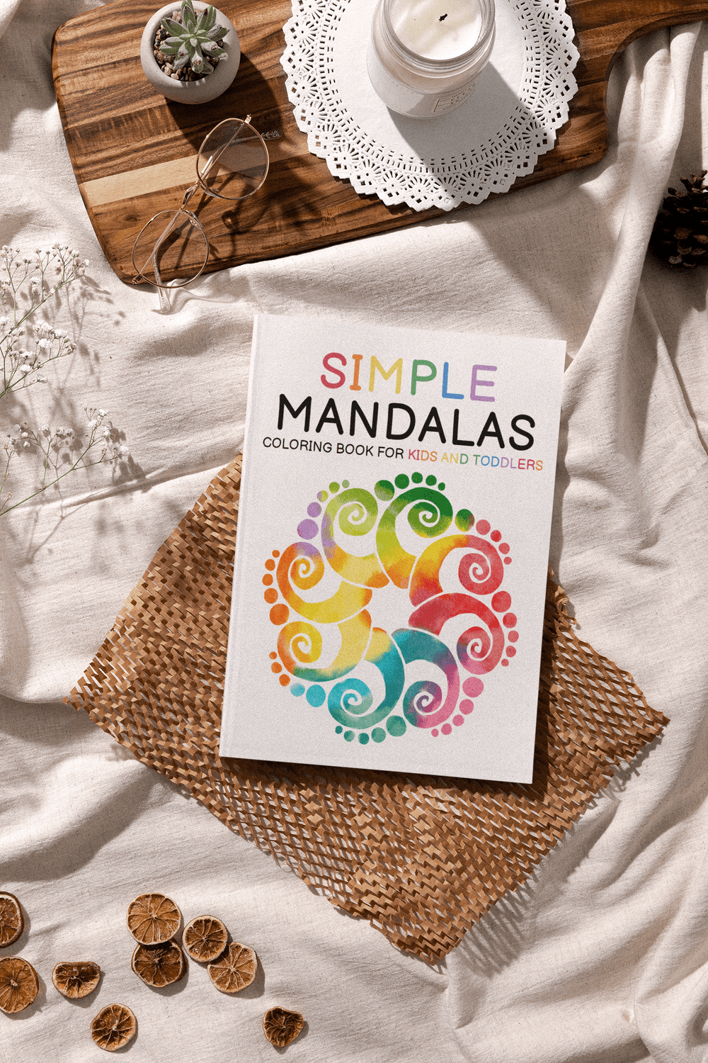 Simple Mandalas Coloring Book for Kids and Toddlers - Harris Creative Designs