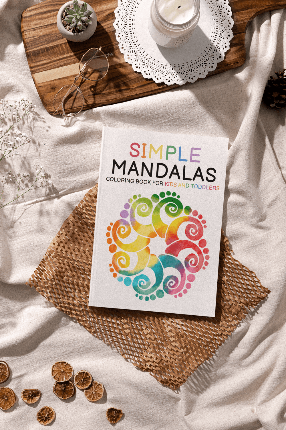 Simple Mandalas Coloring Book for Kids and Toddlers - Harris Creative Designs