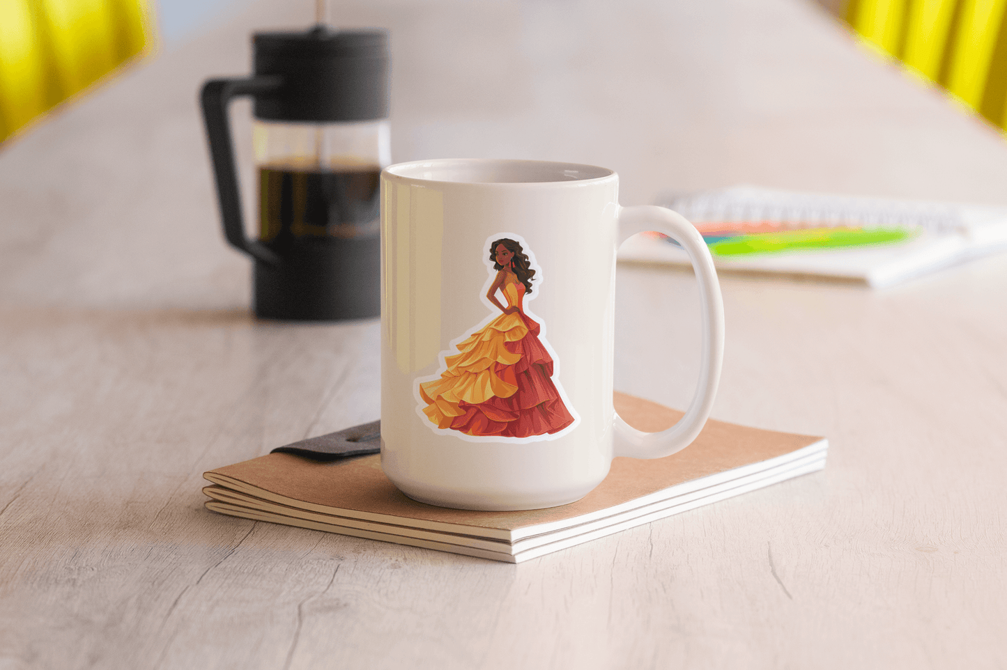 Golden Flame Beauty Stickers