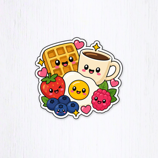 Digital-download preview of the Breakfast Blend sticker design