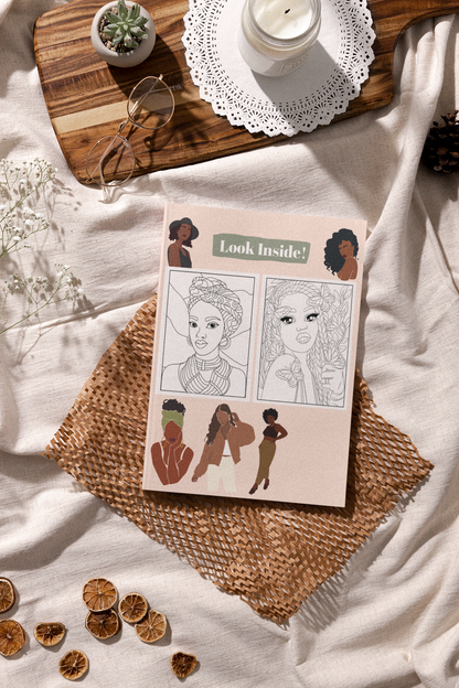 Afro-American Women Adults Coloring Book Volume 2