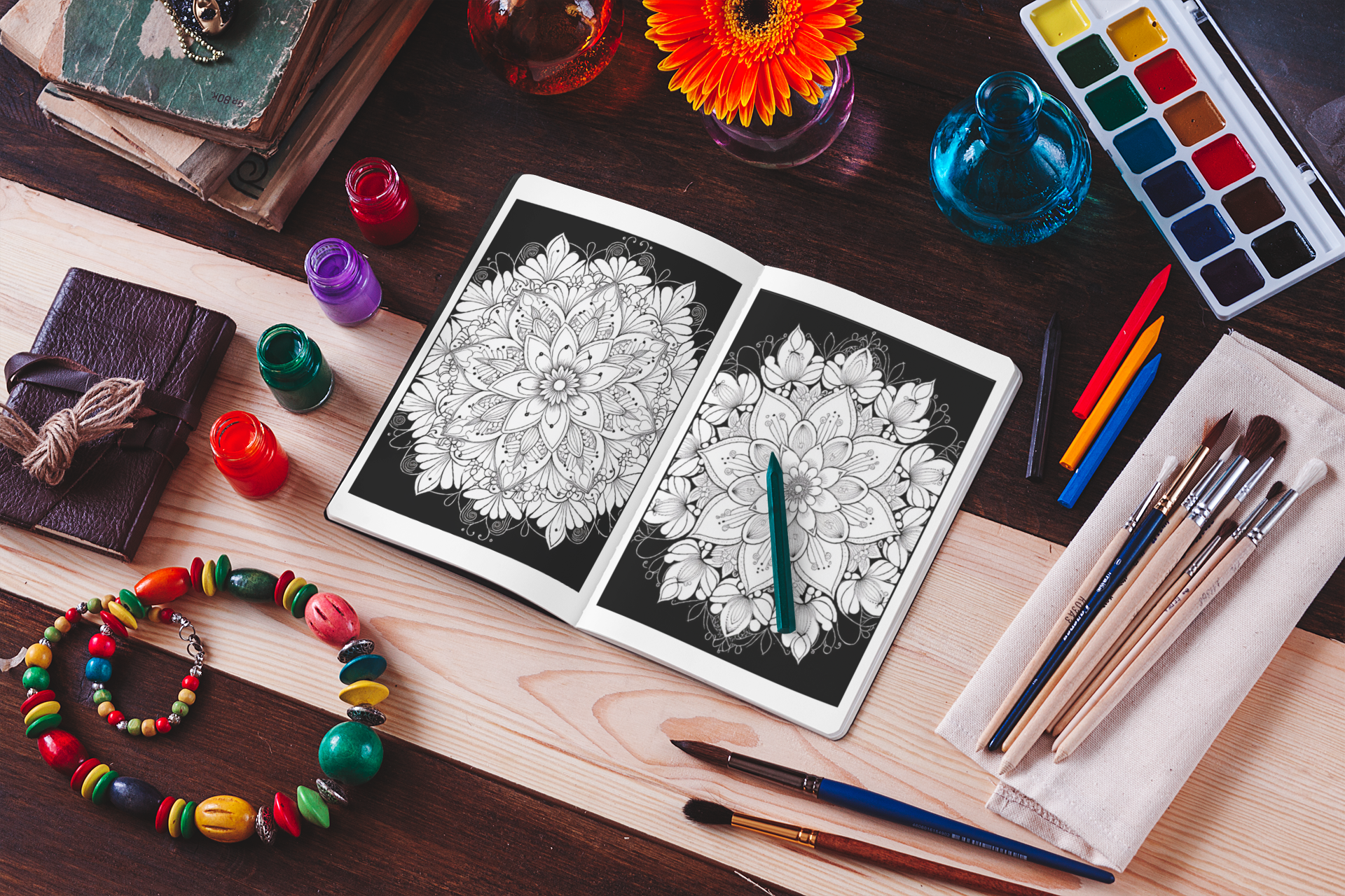 Amazing Mandala Coloring Book