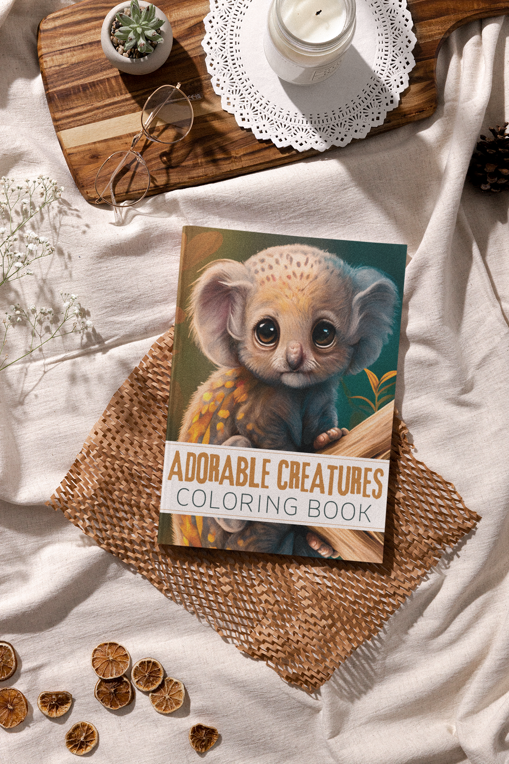 Adorable Animals Coloring Book