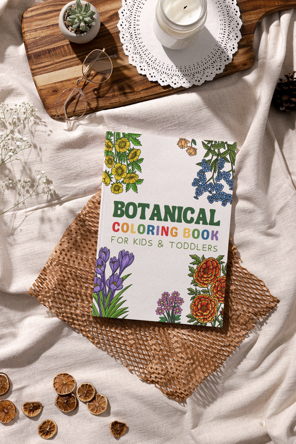 Botanical Coloring Book for Kids