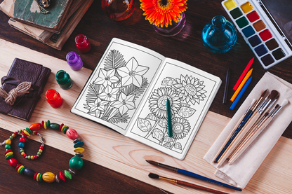 Botanical Coloring Book for Kids