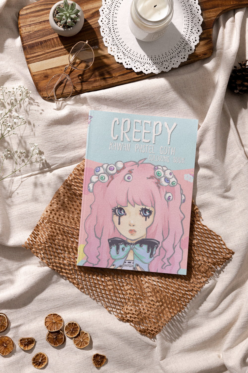 Creepy Kawaii Pastel Goth Coloring Book