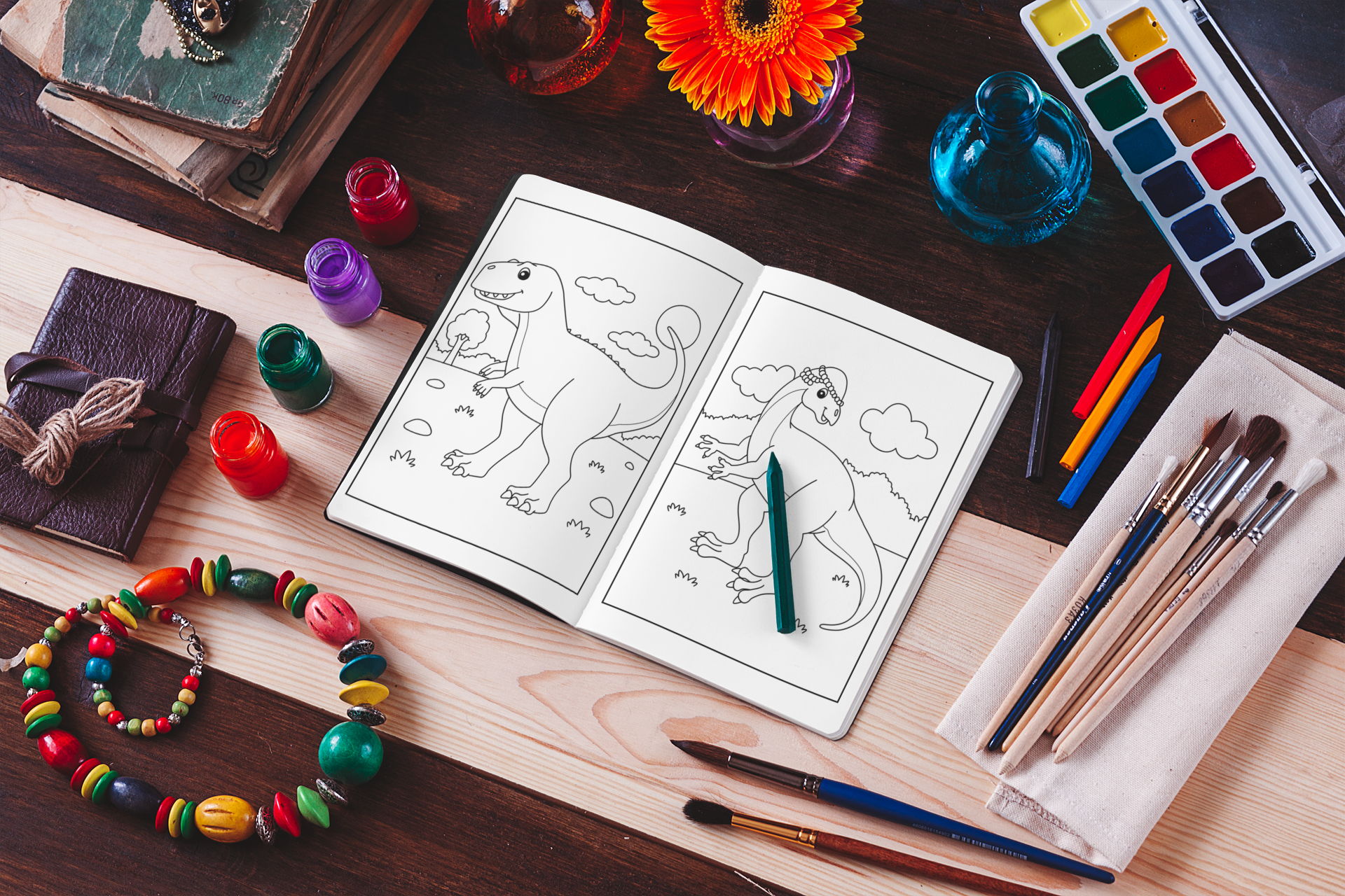 Dino Coloring Book for Toddlers