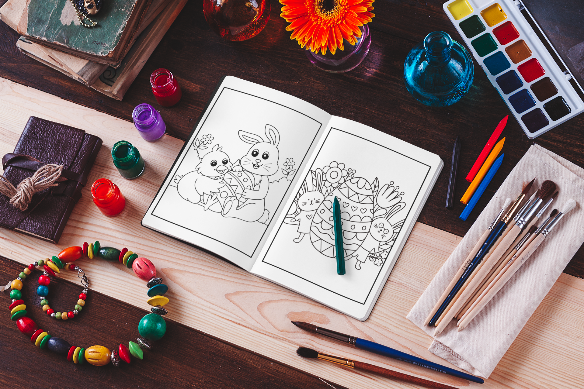 Easter Coloring Book for Kids and Toddlers