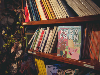 Easy Farm Coloring Book for Kids and Toddlers