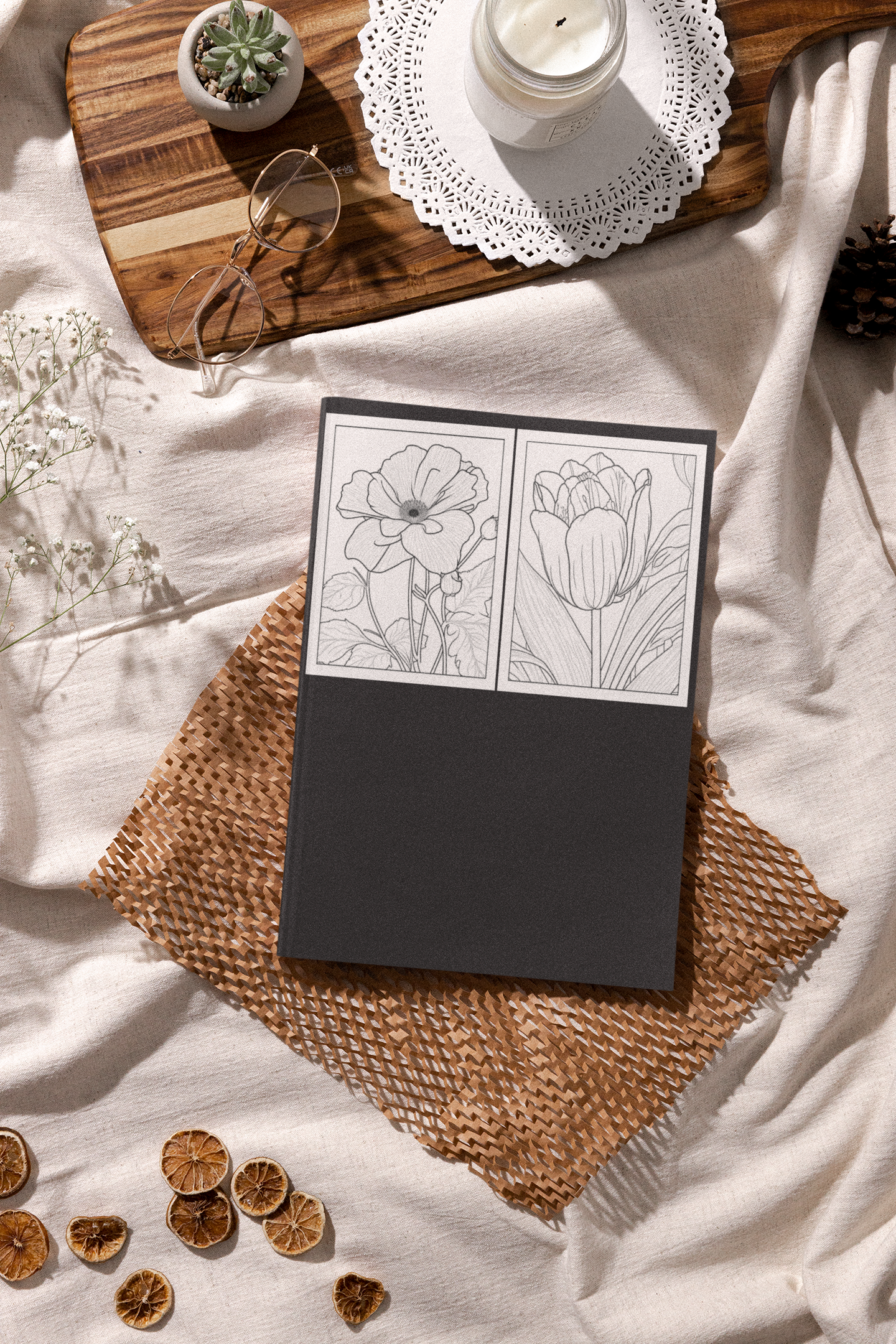 Fun & Easy Flowers Coloring Book