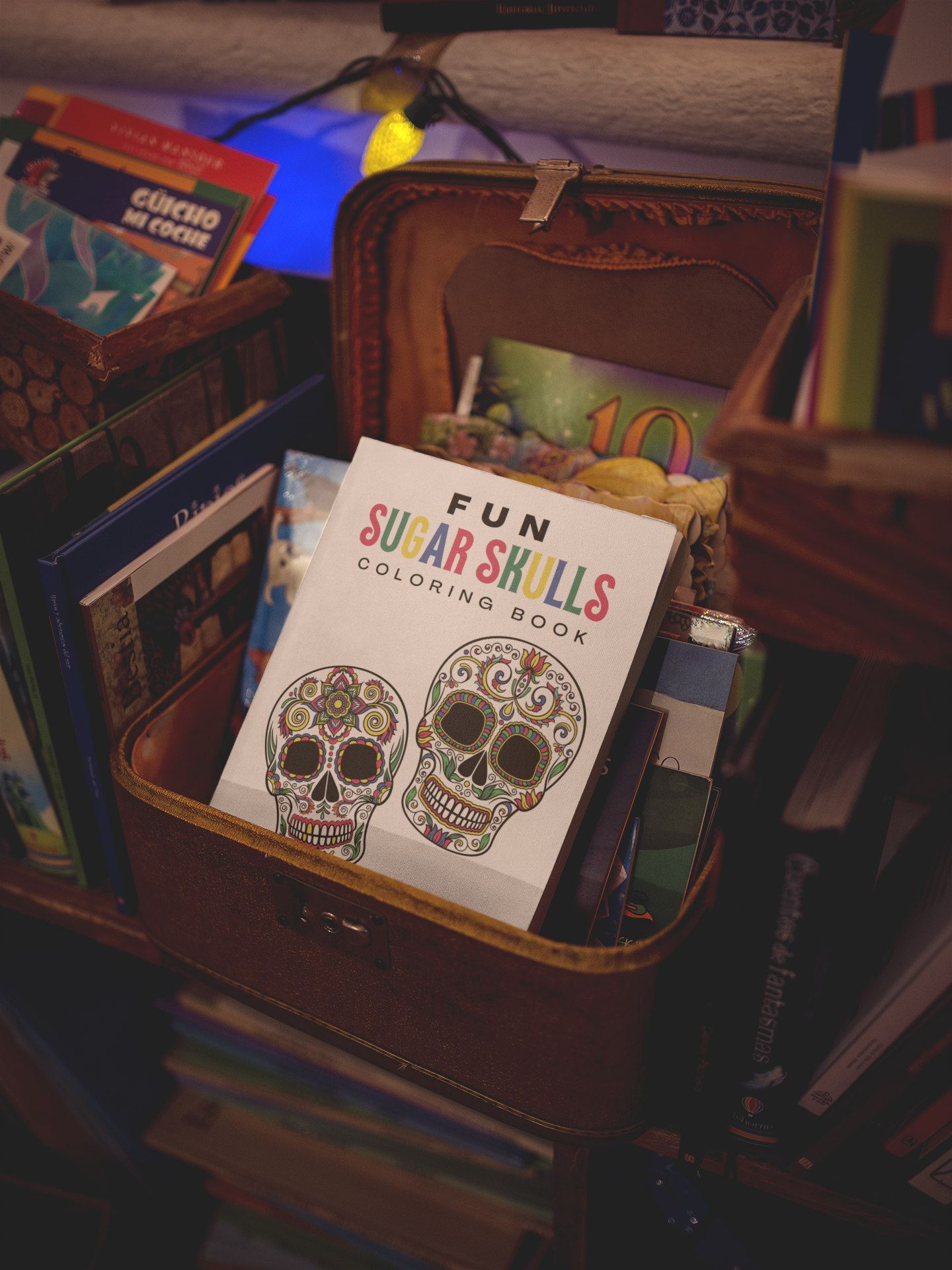 Fun Sugar Skulls Coloring Book